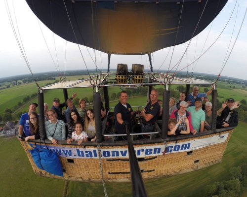 Ballonvaart met extra bemanningslid vanaf Deventer